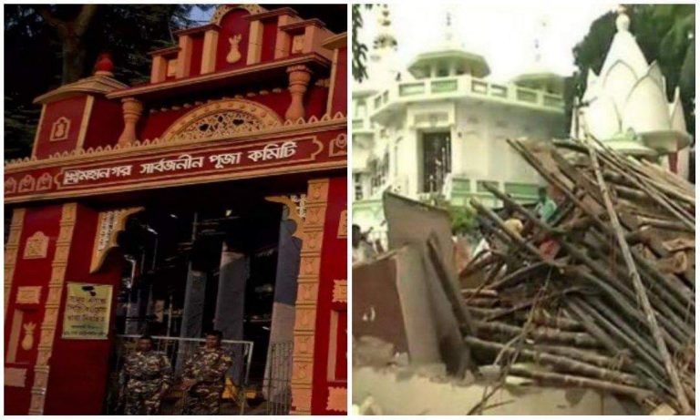 बांग्लादेश में एक बार फिर ढहा दिया गया हिन्दू मंदिर, बनवाने वाले के परिवार पर हुआ जानलेवा हमला