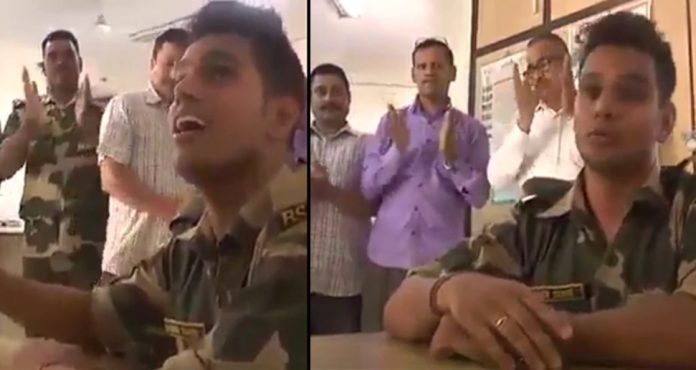 वायरल हुआ सैनिक का वीडियो