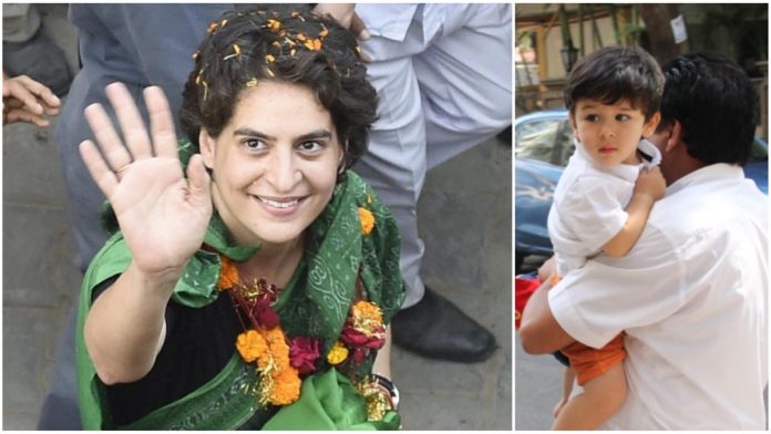 प्रियंका गाँधी और तैमूर अली खान