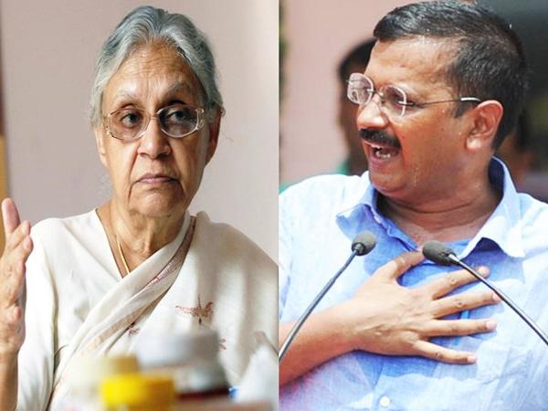 शीला दीक्षित और अरविंद केजरीवाल