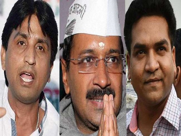कुमार विश्वास, अरविंद केजरीवाल और कपिल मिश्रा