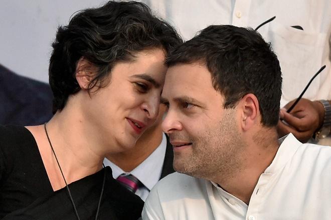 राहुल गाँधी और प्रियंका गाँधी