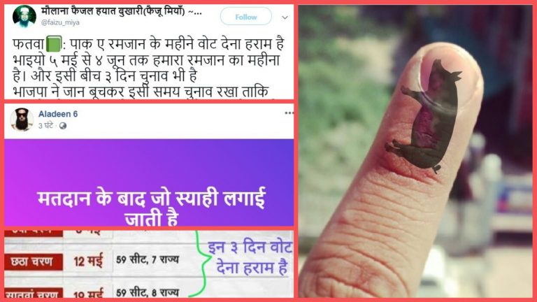 फैक्ट चेक: क्या सूअर का खून होता है वोटिंग वाली स्याही में? अल्पसंख्यकों के खिलाफ साज़िश?
