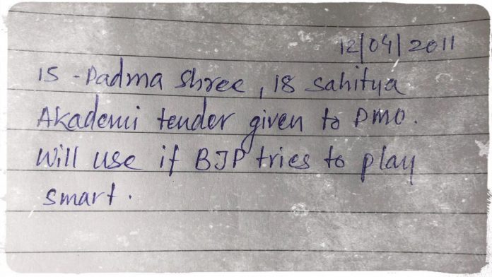 श्री राबर्ट ठठेरा की डायरी का एक पन्ना