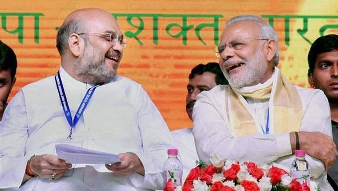 भाजपा अध्यक्ष अमित शाह और प्रधानमंत्री नरेंद्र मोदी