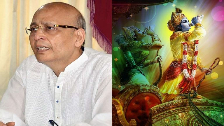 गीता कहती है हिन्दू बनो: सेक्स कांड में ‘बदनाम’ कॉन्ग्रेसी नेता ने भगवद्गीता को लेकर फैलाया झूठ