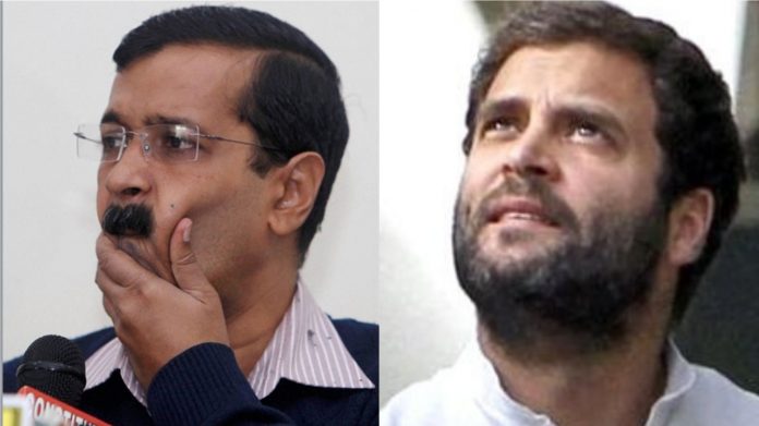 केजरीवाल- राहुल गाँधी