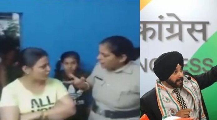 सिद्धू की रैली में गूँजा ‘मोदी-मोदी’ का स्वर, महिला ने फेंकी चप्पल