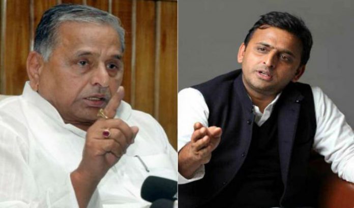 मुलायम सिंह यादव और अखिलेश यादव