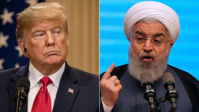 US President Donald Trump and Iranian President Hassan Rouhani.
