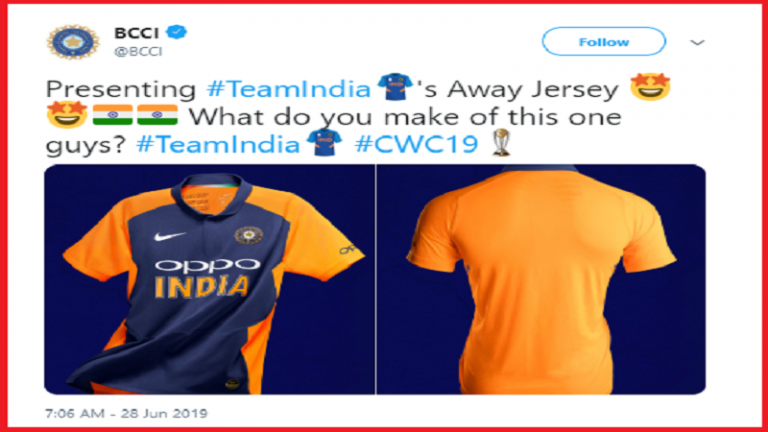 टीम इंडिया की नई जर्सी से 2019 के ‘भगवाकरण’ और 2001 में गांगुली के गंडे-ताबीज़ का कनेक्शन जोड़ रहे हैं लिबरल