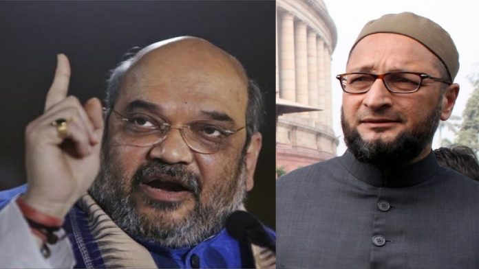 अमित शाह, असदुद्दीन ओवैसी