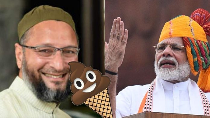 ओवैसी, मोदी