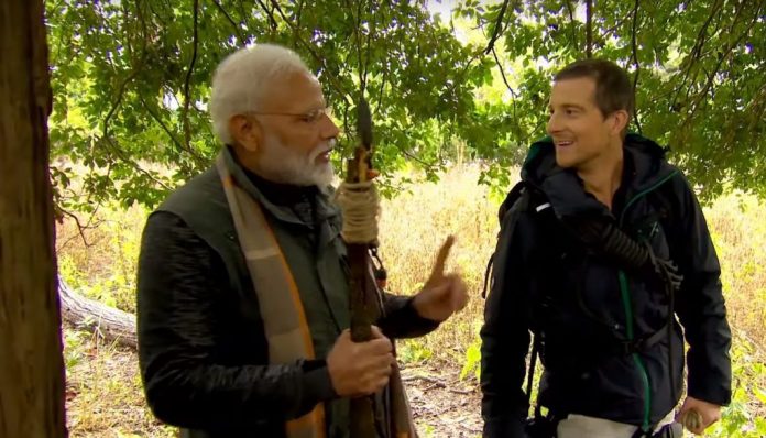बेयर ग्रिल्स-पीएम मोदी
