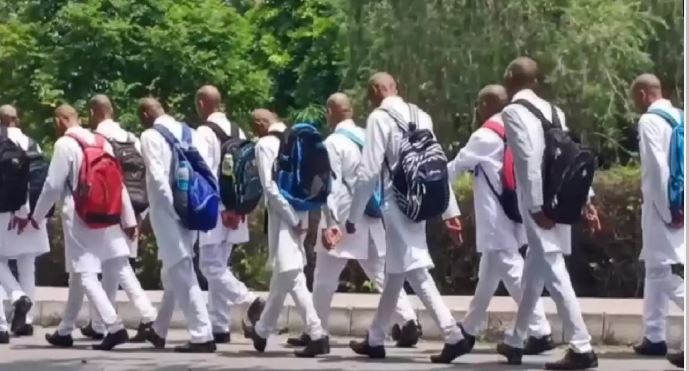 सैफई रैगिंग मामला, निलंबन