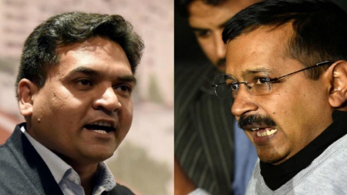 कपिल मिश्रा,अरविन्द केजरीवाल
