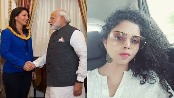 तुलसी गबार्ड, नरेंद्र मोदी, राणा अयूब