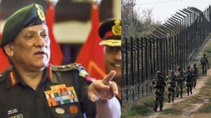 आर्मी चीफ़ बिपिन रावत, एलओसी