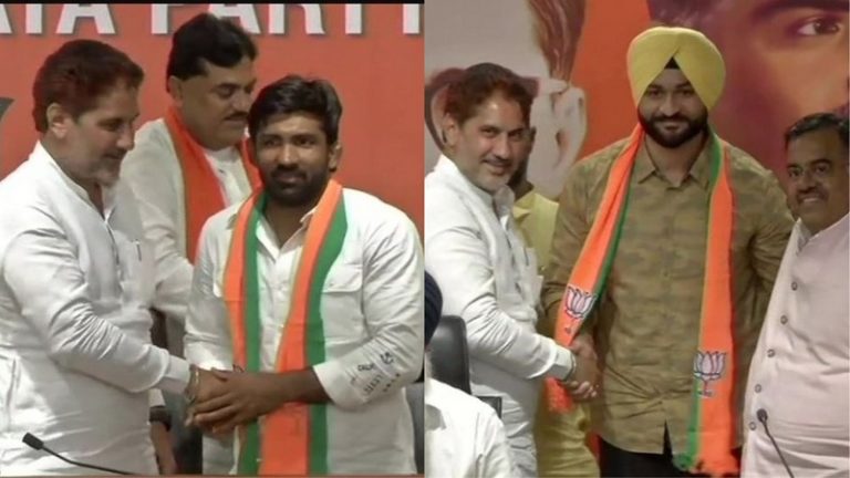 हरियाणा में BJP और मजबूत: पहलवान योगेश्वर दत्त और पूर्व हॉकी कप्तान संदीप सिंह ने थामा दामन