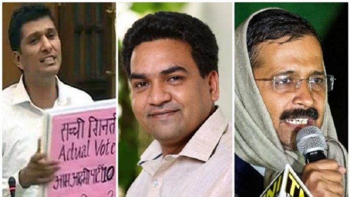 कपिल मिश्रा- अरविंद केजरीवाल