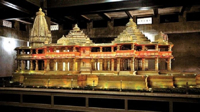 राम मंदिर का मॉडल