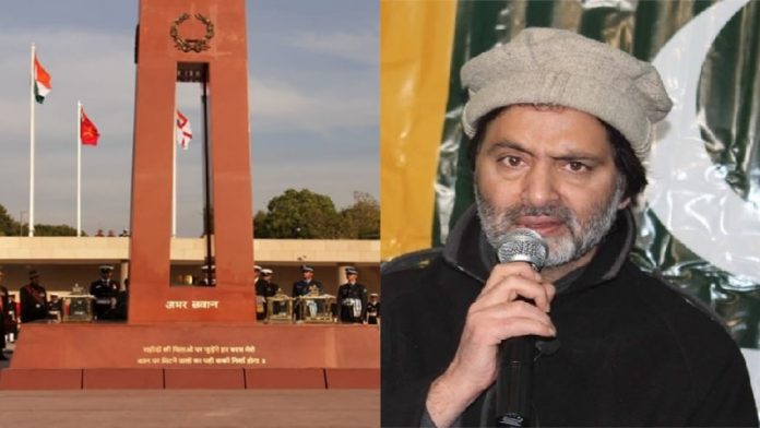 यासीन मलिक, नेशनल वॉर मेमोरियल, रवि खन्ना