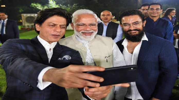 नरेंद्र मोदी, शाहरुख़ ख़ान, आमिर ख़ान