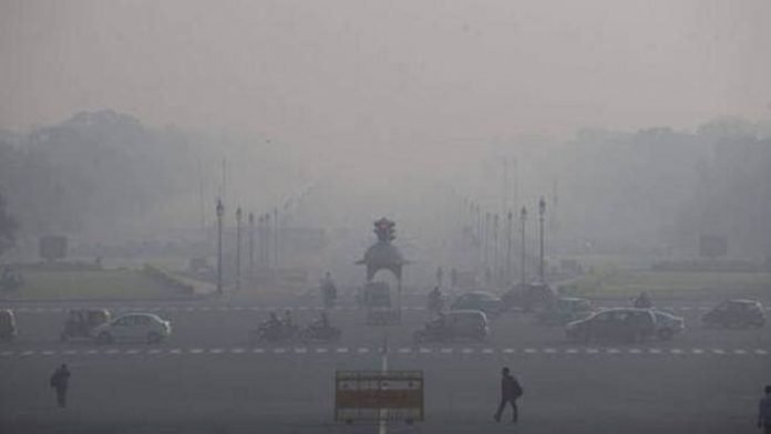 प्रदूषण की मार झेलती दिल्ली (फोटो साभार- इंडियन एक्सप्रेस)