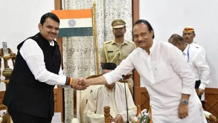देवेंद्र फडणवीस-अजित पवार