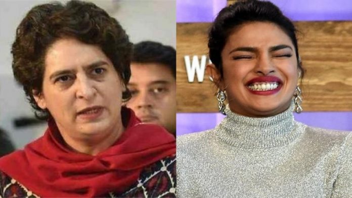 प्रियंका गाँधी, प्रियंका चोपड़ा