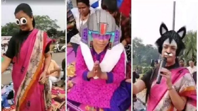 पूर्व AAP विधायक और कॉन्ग्रेसी नेता अलका लांबा की कैट फिल्टर के साथ फेसबुक पर लाइव स्ट्रीमिंग