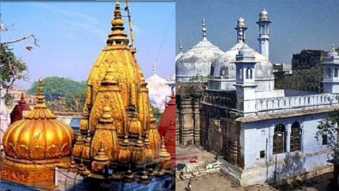 विश्वनाथ मंदिर और ज्ञानवापी मस्जिद (पत्रिका से साभार)