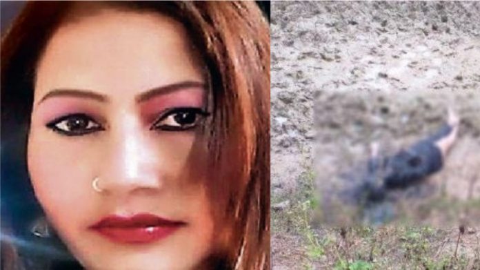 राँची, हत्या, महिला, अधजला शव