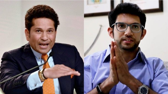 सचिन तेंदुलकर, आदित्य ठाकरे
