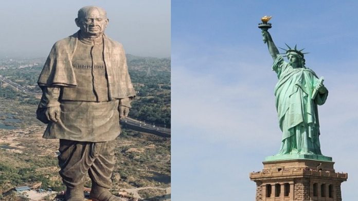 स्टैच्यू ऑफ यूनिटी, स्टैच्यू ऑफ लिबर्टी