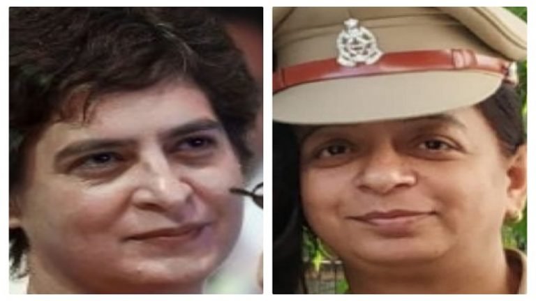 प्रियंका गाँधी के सामने जिस लेडी अफसर से हुई धक्का-मुक्की, सुबह ही हुई थी उनके भाई की मौत