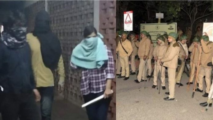 दिल्ली पुलिस. हिंसा, जेएनयू