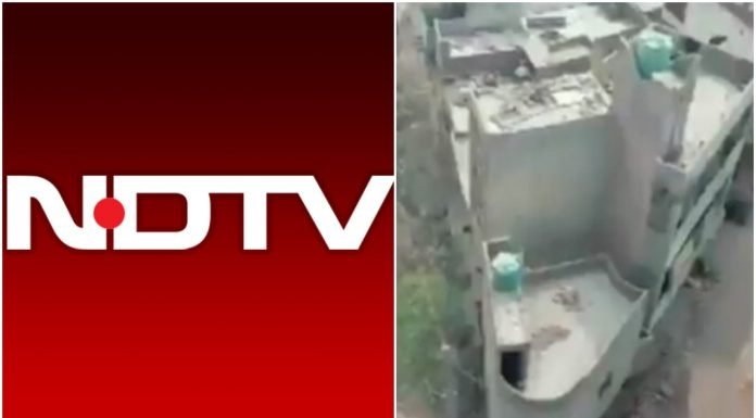 दिल्ली हिंदू विरोधी दंगे: ड्रोन फुटेज में मस्जिद पर ईंट-पत्थरों का ढेर, NDTV ने  तस्वीर ही एडिट कर दी