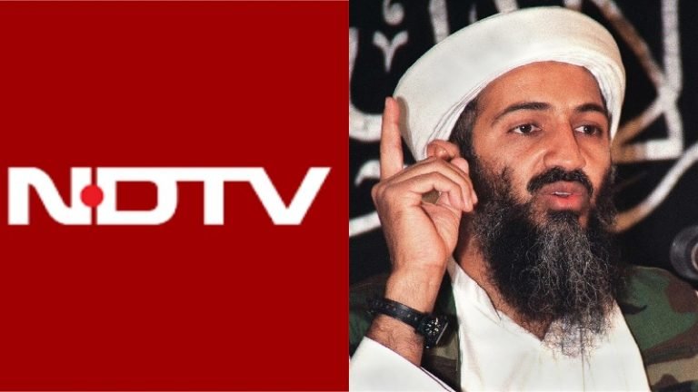 NDTV के पत्रकार की डेस्क पर आतंकी ओसामा बिन लादेन? वायरल हो रही तस्वीर