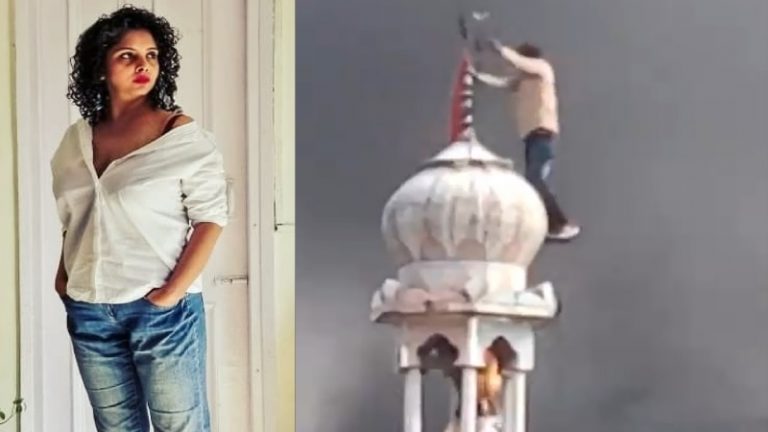मस्जिद पर भगवा ध्वज: राणा अयूब ने गिरफ़्तारी के डर से डिलीट किया वीडियो, फिर से किया ट्वीट
