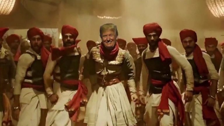डोनाल्ड ट्रंप ने किया बाजीराव पेशवा डांस! Meme वीडियो सोशल मीडिया पर वायरल
