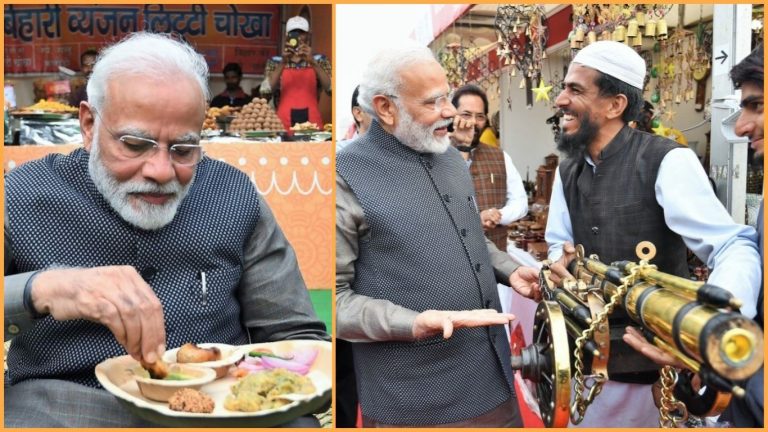 PM मोदी के लिट्टी-चोखा खाते ही इंटरनेट लिबरल्स को लगे लूज़ मोशन