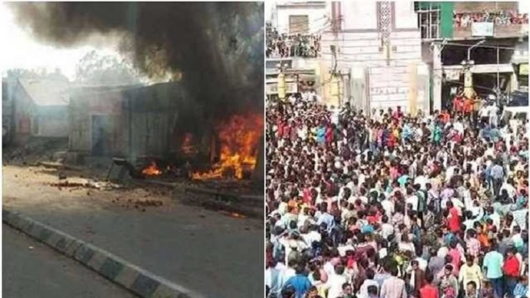 गुजरात में हिन्दुओं के घरों व गाड़ियों को जलाया, 85 गिरफ़्तार: सड़क पर उतरे प्रताड़ित लोग