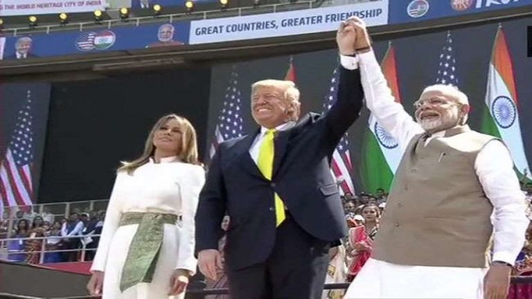 हम बड़े मकसद से पैदा हुए हैं, मिलकर करेंगे इस्लामी आतंकवाद का सफाया: मोटेरा में ट्रंप