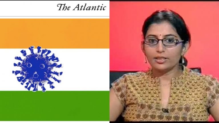 लेख कोरोना पर, गाली CAA को: ‘The Atlantic’ के लेख में तिरंगा का अपमान, लॉकडाउन को कोसा