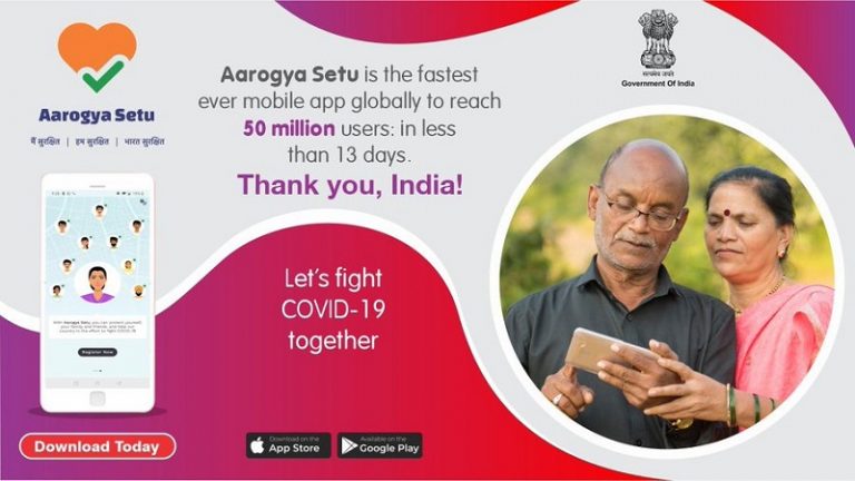 इंटरनेट से भी फास्ट आरोग्य सेतु: जहाँ पहुँचने में टेलीफोन को 75 साल लगे, वहॉं 13 दिन में पहुँचा