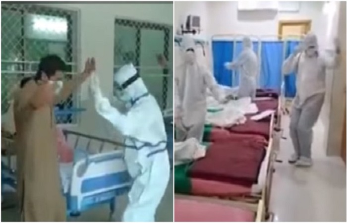 पाकिस्तानी डॉक्टरों ने कोरोना मरीजों के सामने किया चिट्टा-चोला गाने पर डांस, देखें वायरल Video