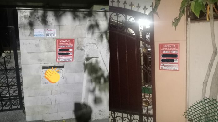 दिल्ली, कोरोंटाइन किए गए घर, पुलिस
