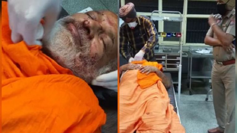 अब पंजाब में संत पर हमला: स्वामी पुष्पेंद्र के हाथ-पाँव बॉंधे, धारदार हथियार से वार, आश्रम लूटा