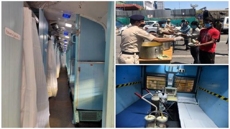 कोरोना संकट में रेलवे बना लाइफ़लाइन: 10 लाख टन खाद्यान्न आपूर्ति, 3.2 लाख आइसोलेशन बेड की तैयारी, 1.4 लाख को हर रोज़ भोजन